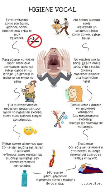 ¿Cuáles son 7 consejos para cuidar la voz?