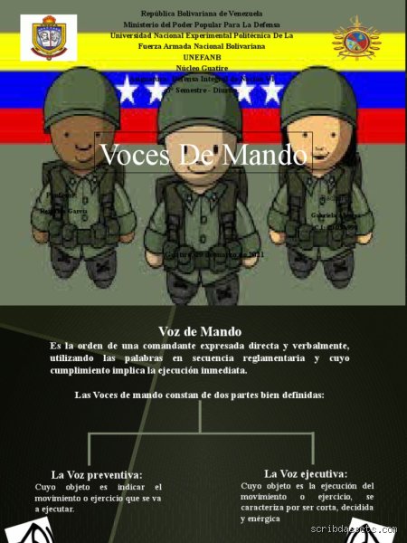 ¿Cuáles son las 5 características de la voz de mando?