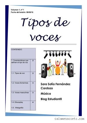 ¿Cuáles son los 3 tipos de voz femenina?