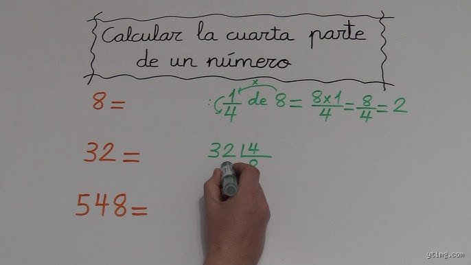 Guía maestra de aritmética aplicada: Cómo sacar 1/4 de una cantidad con precisión matemática y agilidad mental