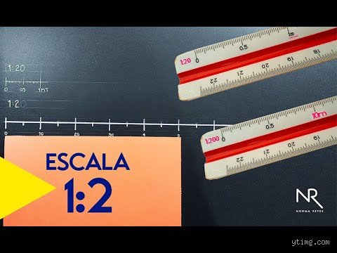¿Cuál es la escala 1/2 en el escalímetro?