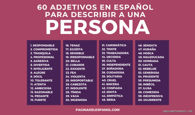 ¿Qué palabra describe una personalidad fuerte?