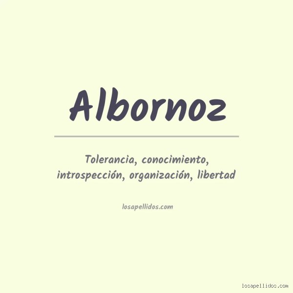 ¿Qué significa el nombre Albornoz?