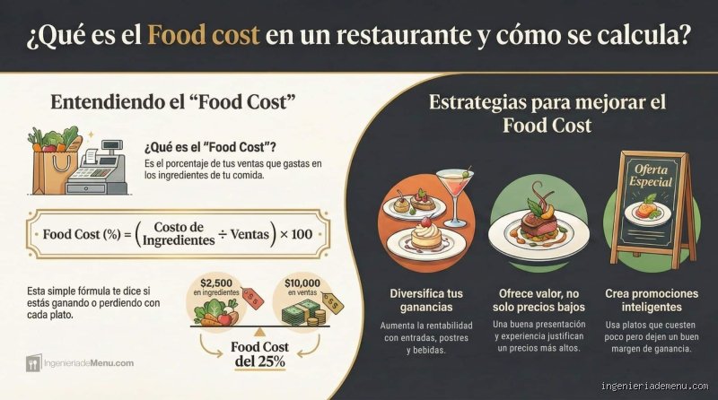 ¿Cómo se calcula el precio de un plato de comida?