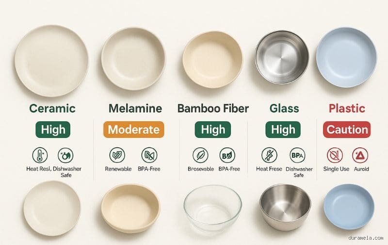 ¿Cuál es el material más saludable para la vajilla?