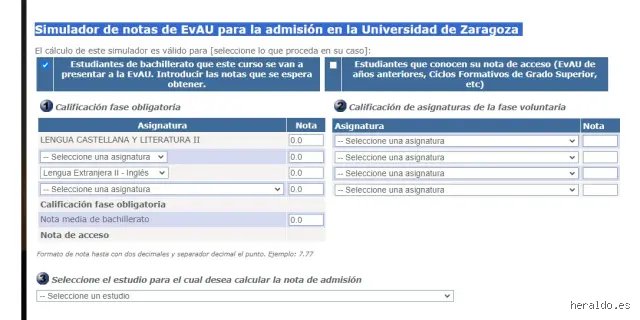 ¿Cómo se calcula la nota de la PAU 2026?