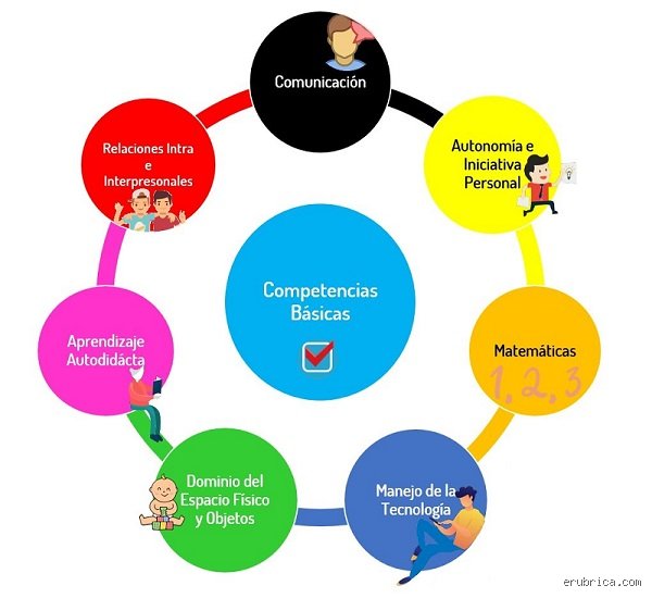 ¿Cuáles son las 4 competencias básicas?