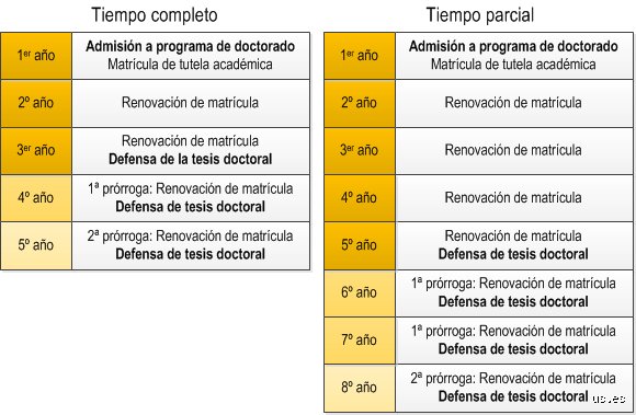 ¿Cuántos años suele durar un doctorado?
