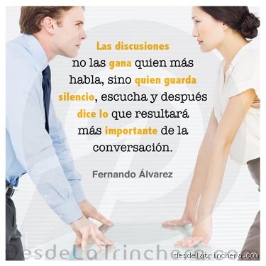¿Cómo ganar una discusión de manera inteligente frases?