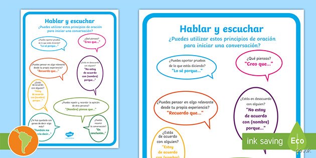 ¿Cuál es la diferencia entre escuchar y hablar?