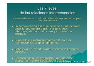 ¿Cuáles son las 7 leyes de la comunicación?