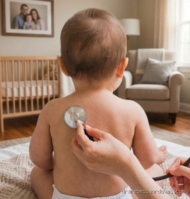 ¿Cómo se manifiesta la respiración preocupante en un niño pequeño?