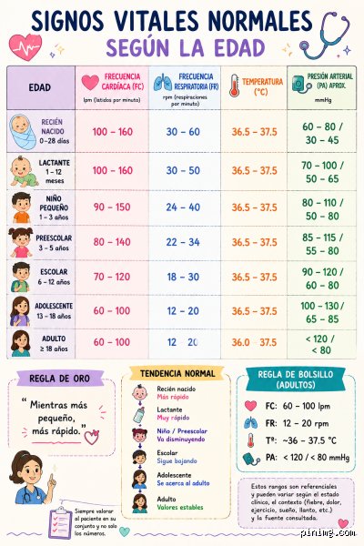 ¿Cuál es la regla del 100 para los signos vitales?