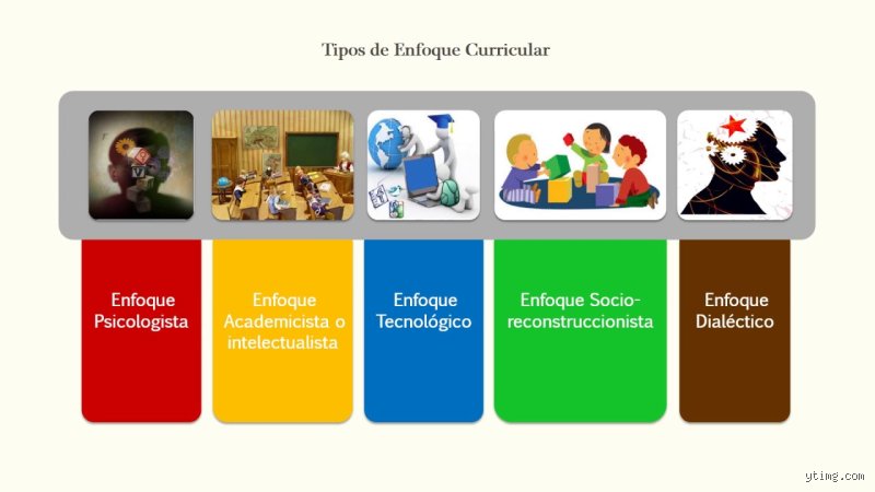 ¿Cuáles son los 5 enfoques curriculares?