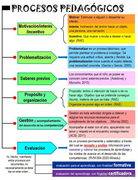 ¿Cuántos procesos pedagógicos hay?