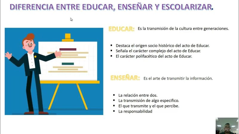 ¿Existe alguna diferencia entre enseñar y educar?