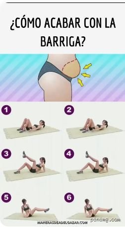 ¿Cuáles son los 4 ejercicios para perder grasa abdominal?