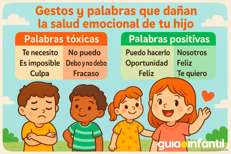 ¿Cuáles son las palabras negativas que hieren los sentimientos de las personas?