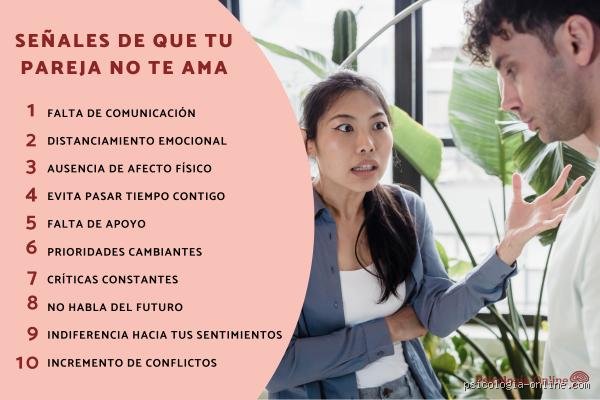 ¿Cuáles son las señales de que una persona no te quiere?