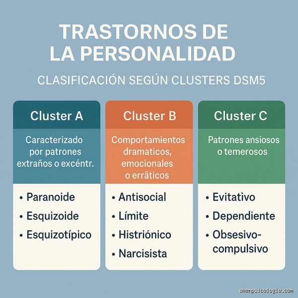 ¿Cuáles son los 3 tipos de personalidad?