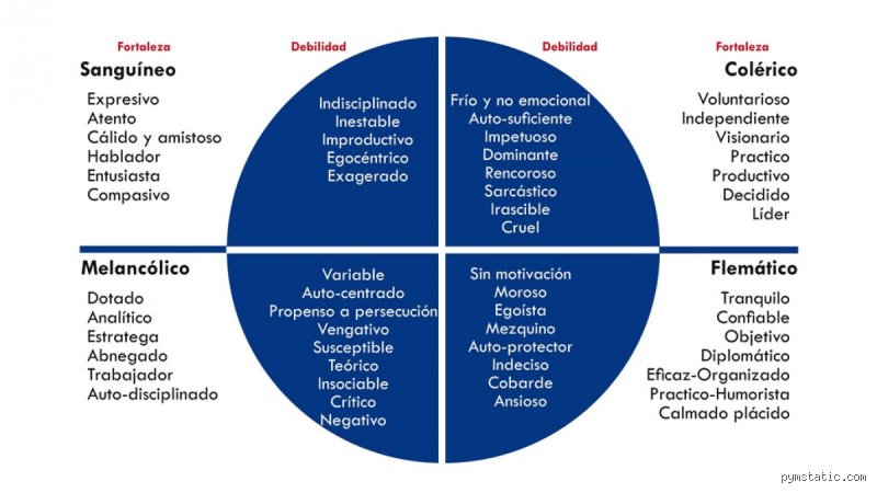 ¿Cuáles son los 4 niveles de personalidad?