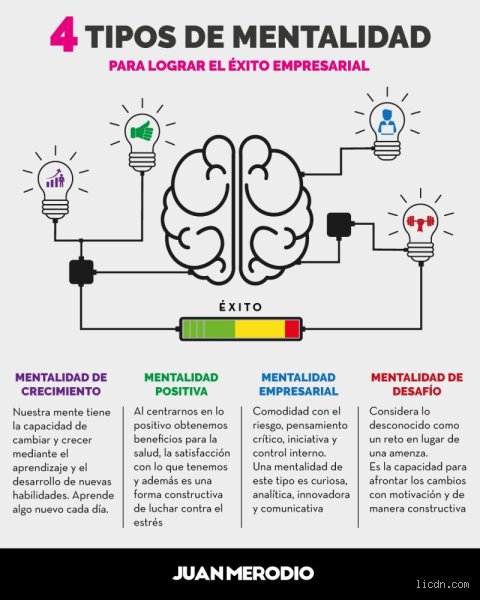 ¿Cuáles son los 4 tipos de mentalidad?