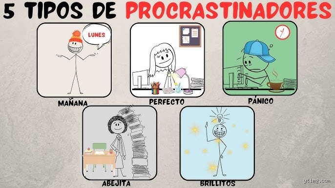 ¿Cuáles son los 4 tipos de personas que procrastinan?