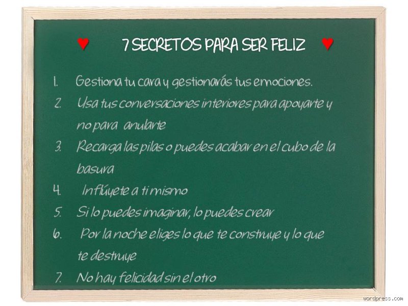 ¿Cuáles son los 7 secretos para ser feliz?