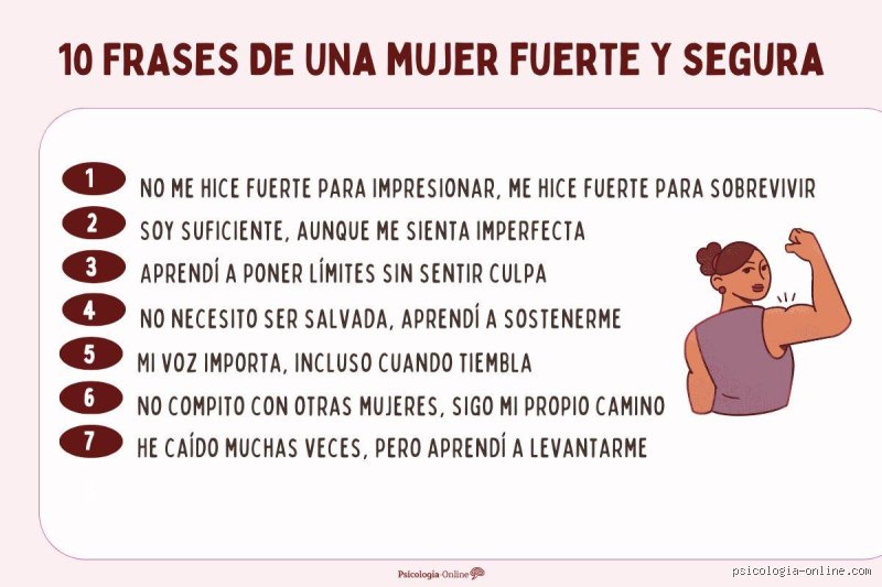 ¿Qué frases definen a una mujer fuerte?