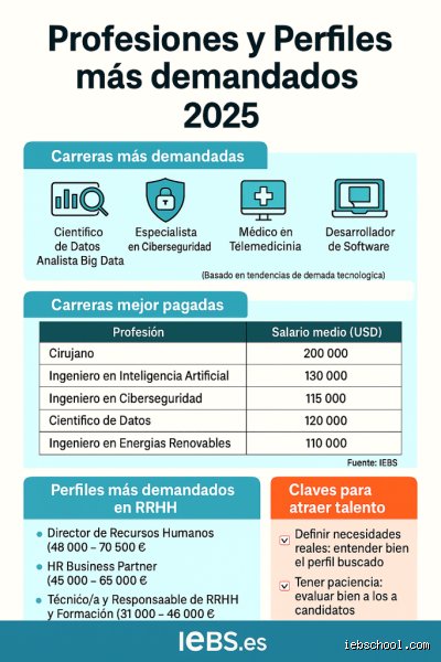 ¿Cuáles son las 5 carreras más demandadas?