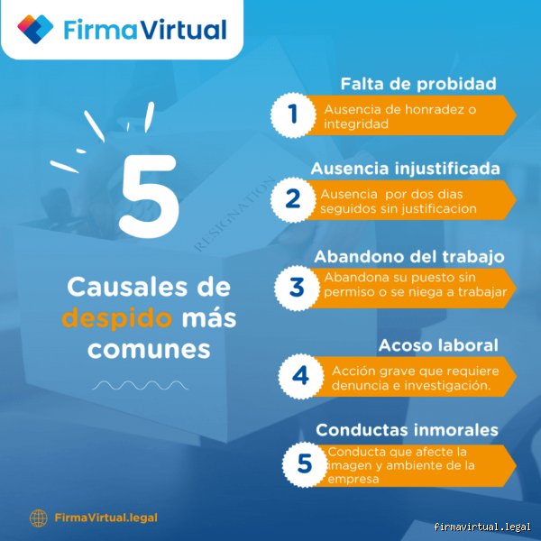 ¿Cuáles son las faltas que pueden acarrear el despido?