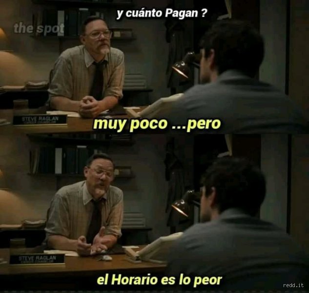 ¿El horario 1 o el 5 es el peor?