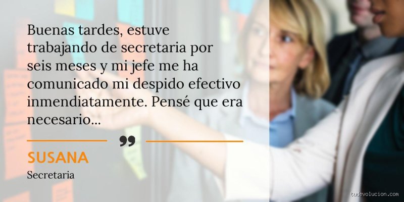 ¿Pueden despedirme sin previo aviso?