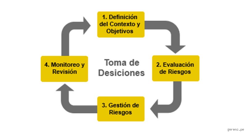 ¿Cuáles son los 4 pilares del control de riesgos?