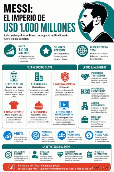 ¿Cuáles son los negocios de Lionel Messi?