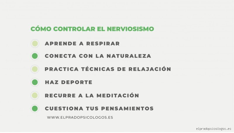 ¿Cómo puedo lograr que mi sistema nervioso vuelva a la normalidad?