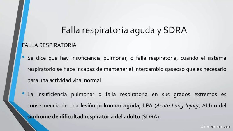 ¿Cómo se denomina la dificultad respiratoria?