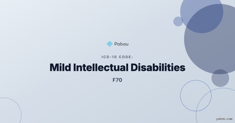 ¿Cuál es el código ICD 10 para F70 1?