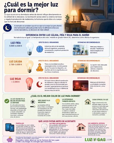 ¿Cuál es la mejor bombilla para dormir?