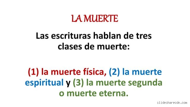 ¿Cuáles son las 3 C de la muerte?