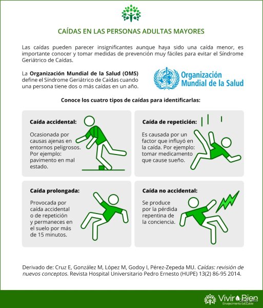 ¿Cuáles son las 5 P de las caídas?