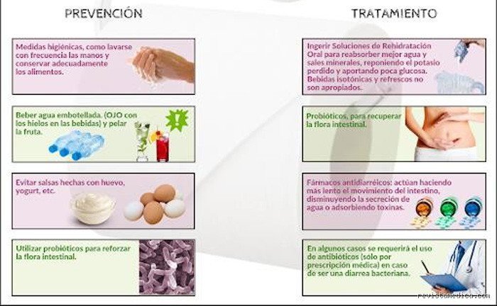 ¿Cuáles son las pautas de tratamiento para la diarrea?