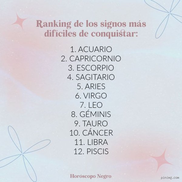 ¿Cuáles son los signos más difíciles?
