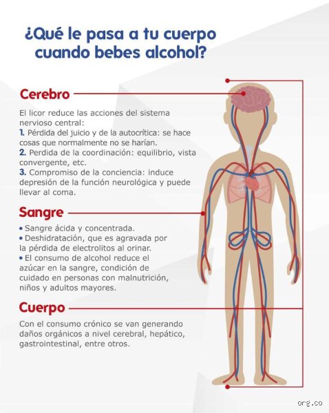 ¿Dónde te duele si tomas mucho alcohol?