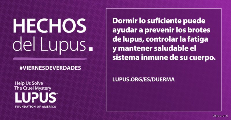 ¿Las personas con lupus duermen mucho?