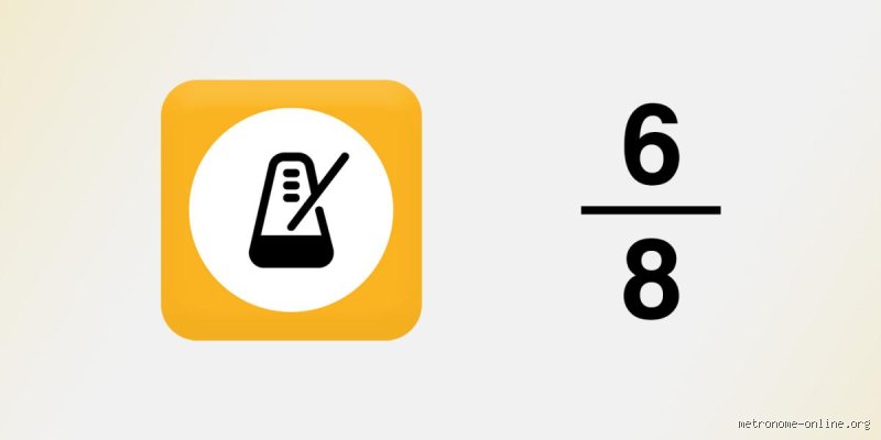 ¿Cómo poner 6 8 en el metronomo?