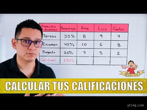 ¿Cómo se calcula la nota a partir de las calificaciones?