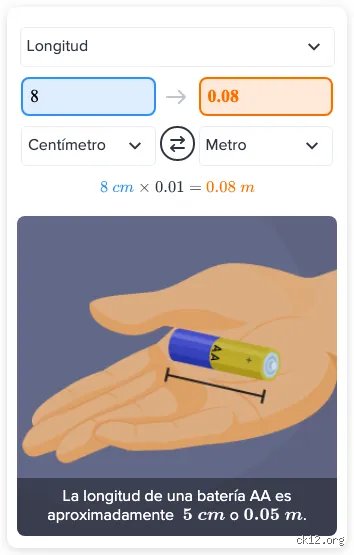 ¿Qué tanto es 8 cm?
