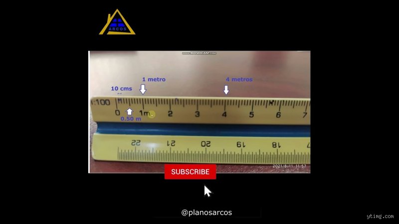 ¿Cuánto es 1 metro en la escala 1:100?