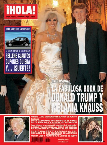 ¿Cuándo fue la boda de Trump y Melanie?
